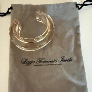 Light Pink Onda Lucite cuff from Lizzie Fortunato Gorgeous!